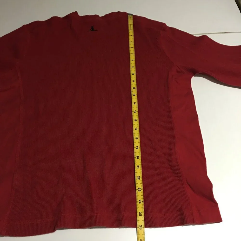 Nike Air Jordan Thermal Shirt Mens Large Red Jumpman Logo Long Sleeve